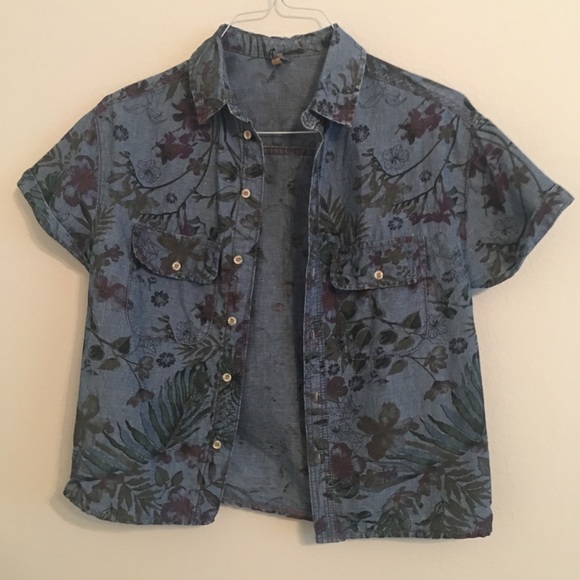 Top shop Denim top - Picture 1 of 4